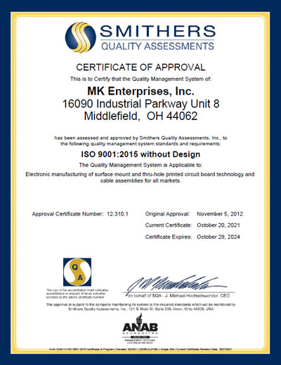 ISO 9001:2015 Certificate